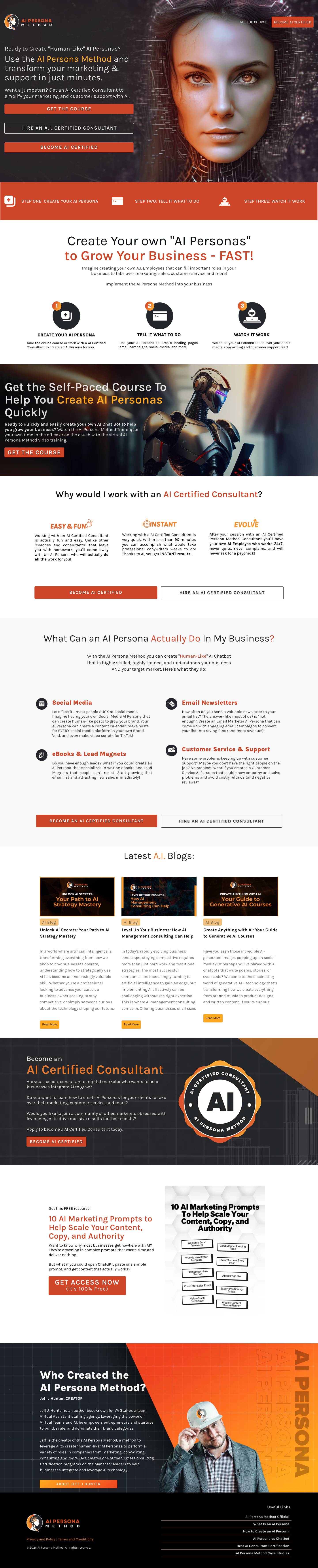 AI MONEY GROUP full landing page screenshot