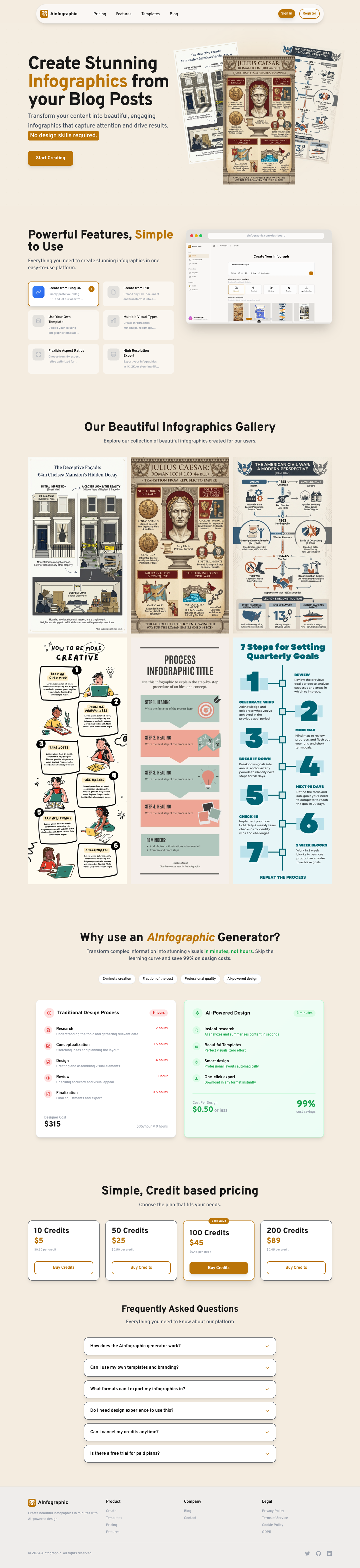 Ainfographic.com full landing page screenshot