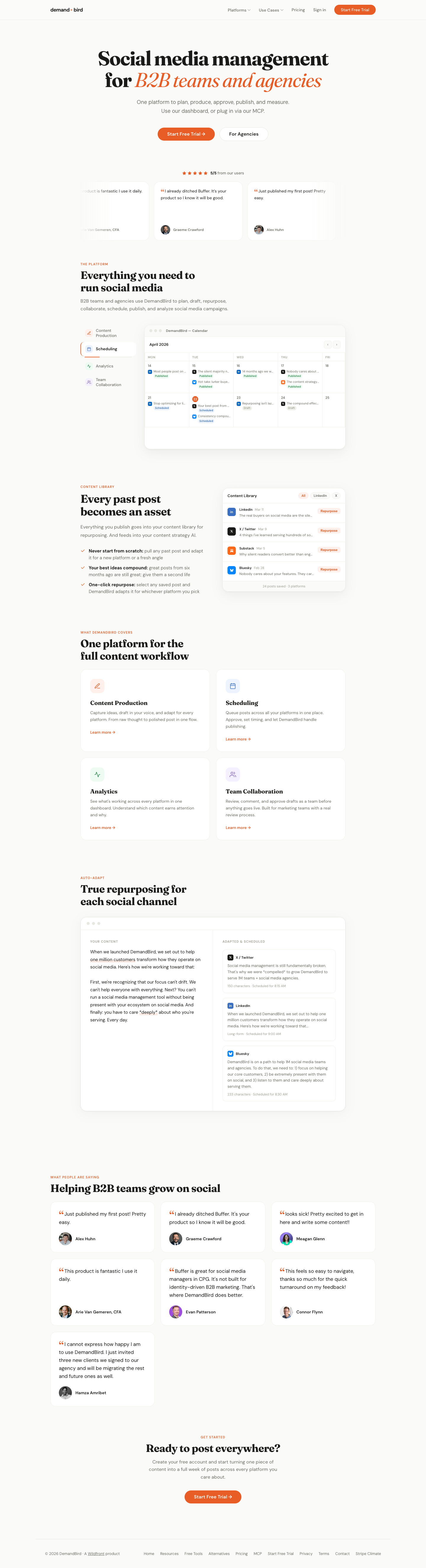 Aware full landing page screenshot