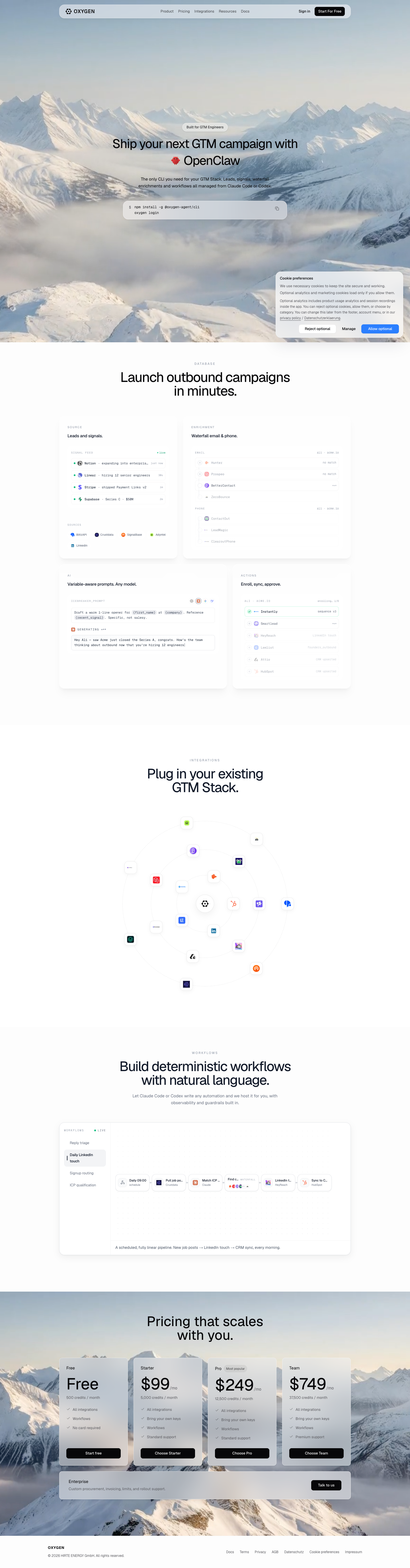 Copia AI full landing page screenshot