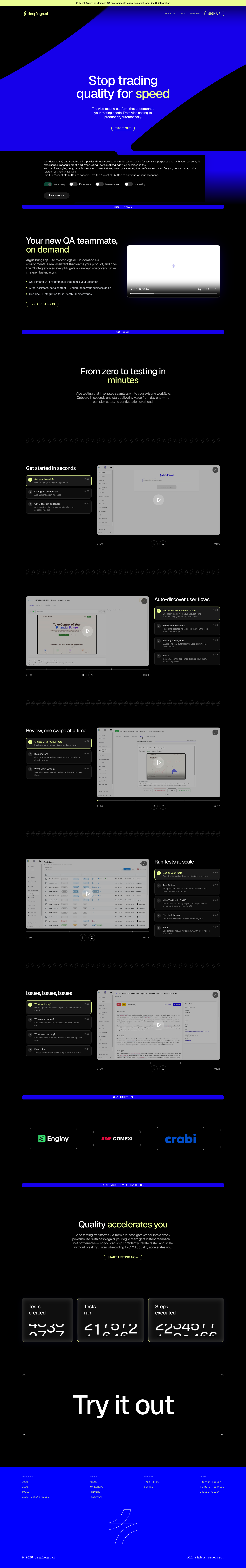 desplega.ai full landing page screenshot