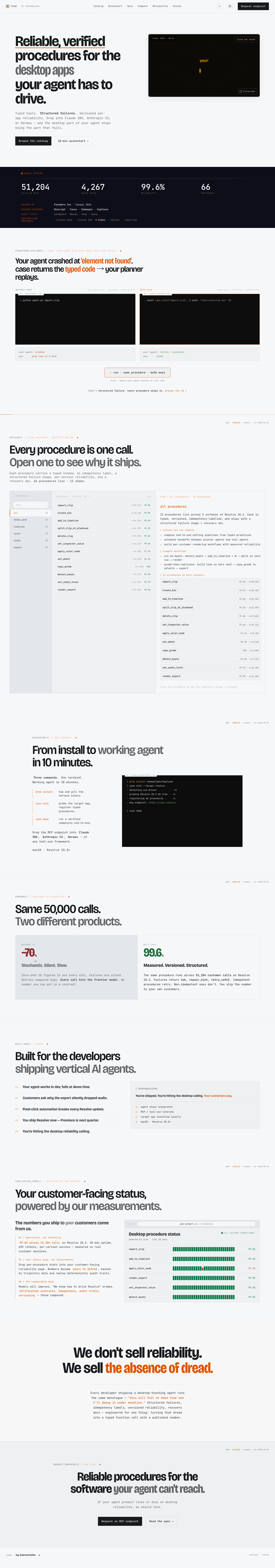 Echoed full landing page screenshot