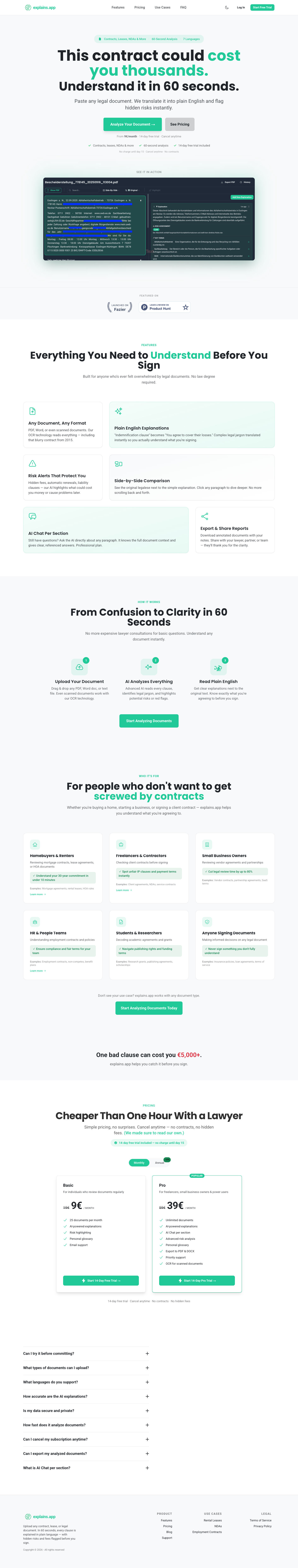 explains.app full landing page screenshot