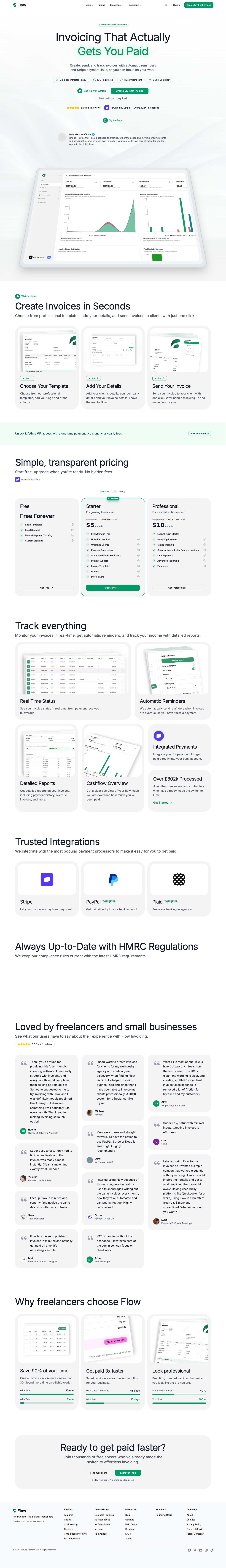 Flow full landing page screenshot