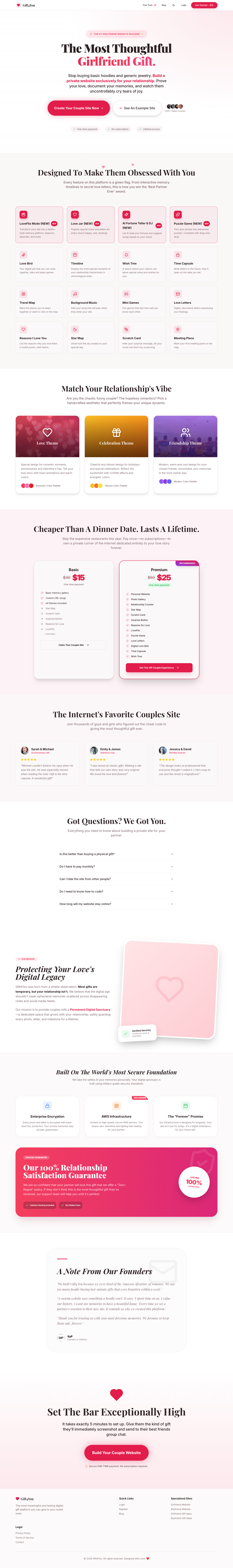 Gift4You full landing page screenshot