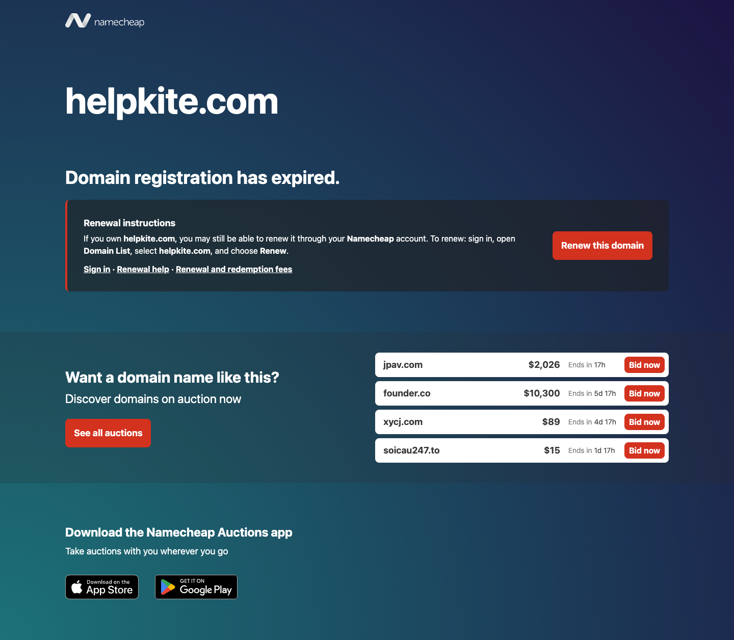 HelpKite full landing page screenshot