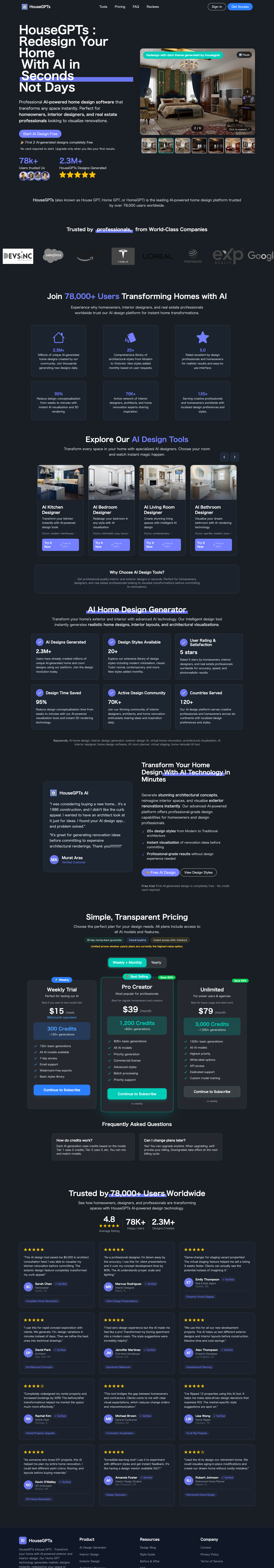 HouseGPTS full landing page screenshot