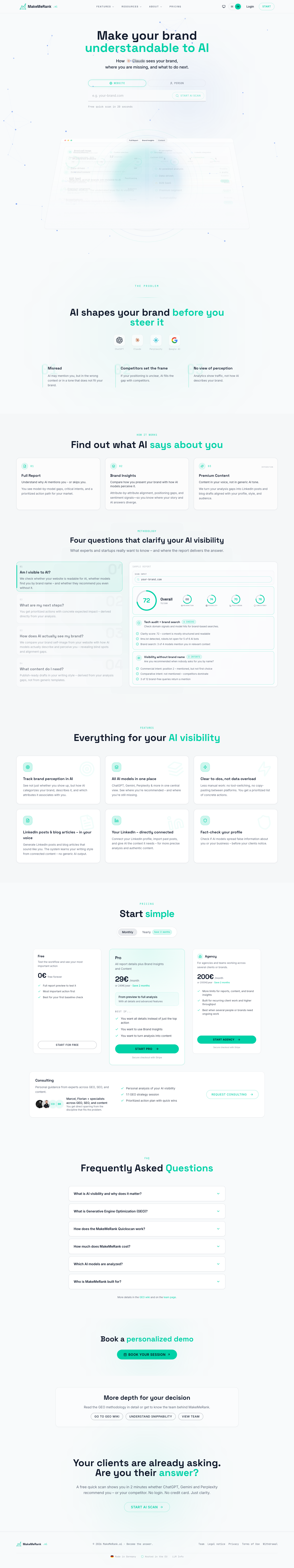 MakeMeRank.ai full landing page screenshot