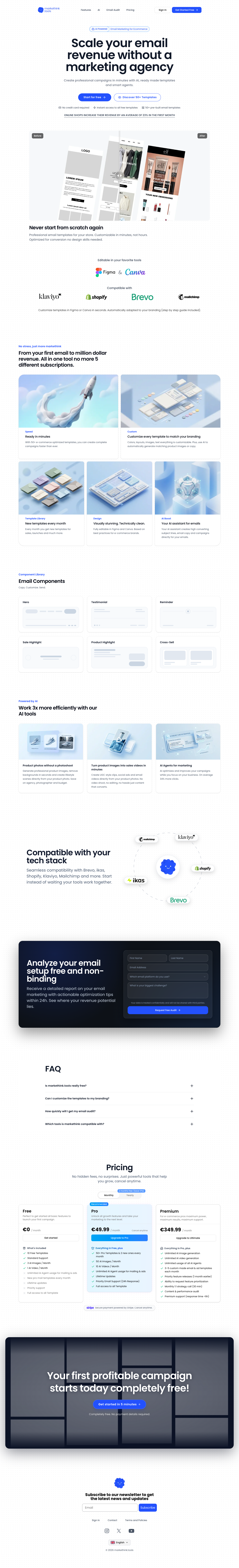 markethink.tools full landing page screenshot