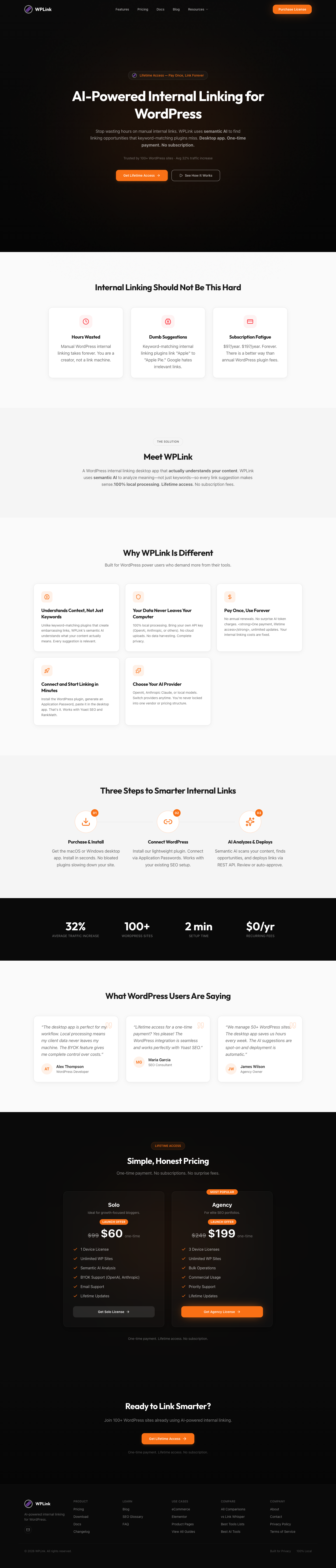Meshr full landing page screenshot