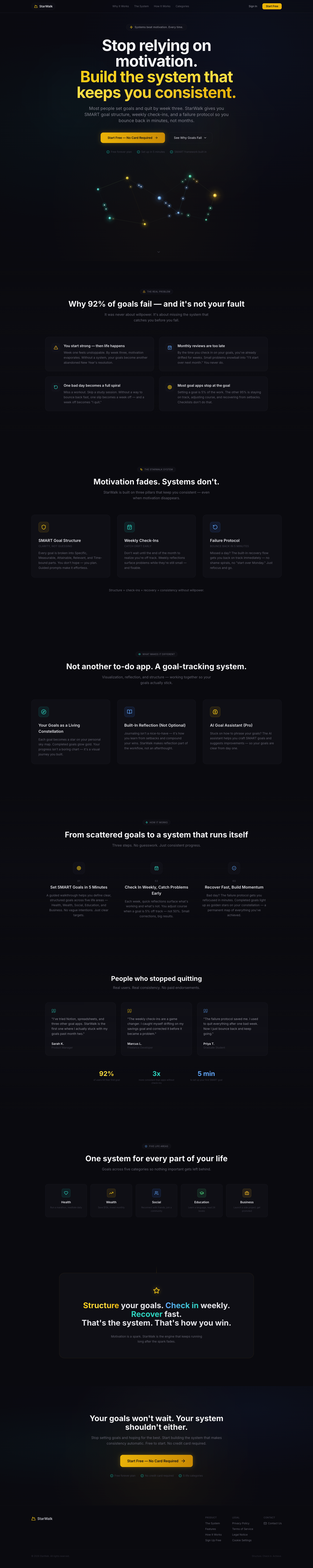MyStarWalk full landing page screenshot