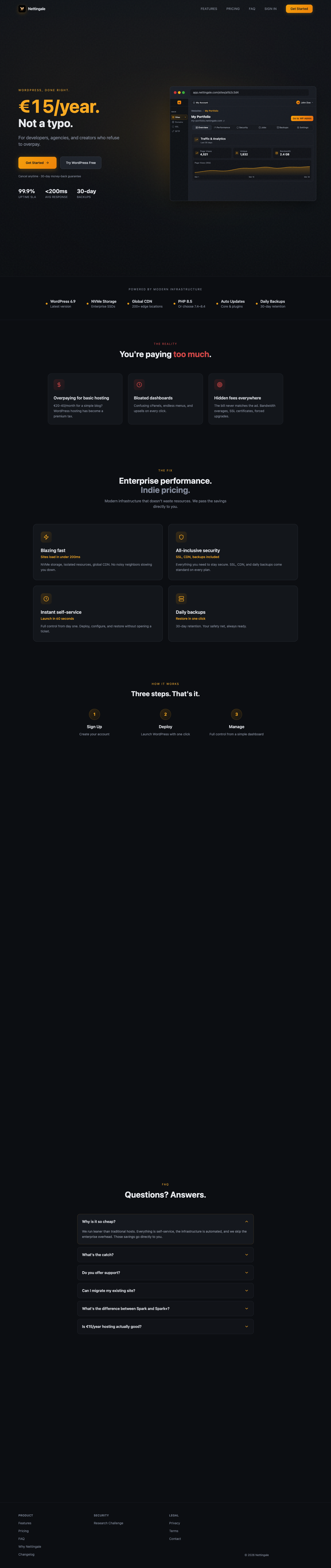 Nettingale Bulgaria full landing page screenshot
