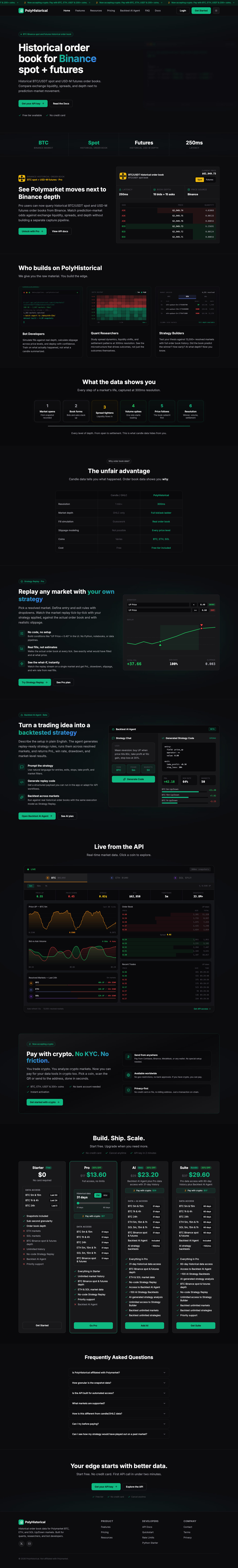 PolyHistorical full landing page screenshot