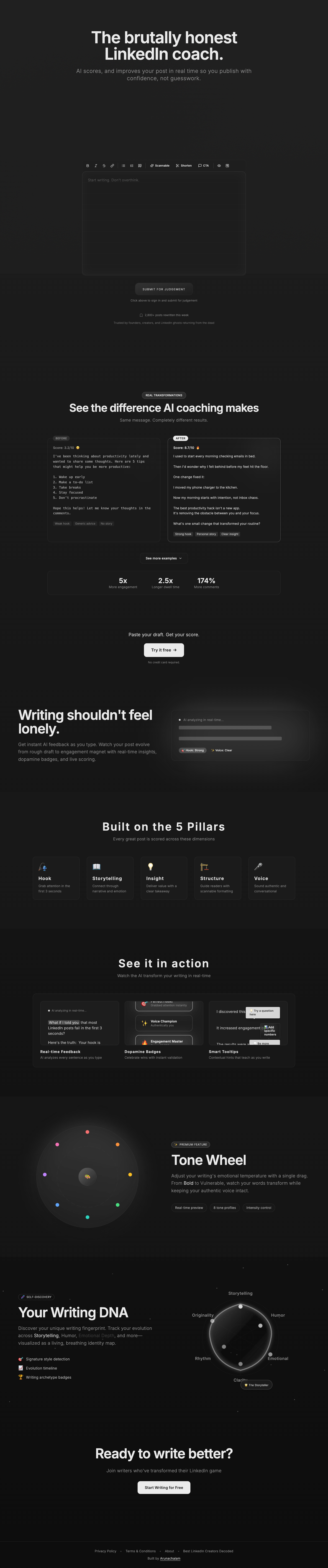 Postautopsy full landing page screenshot