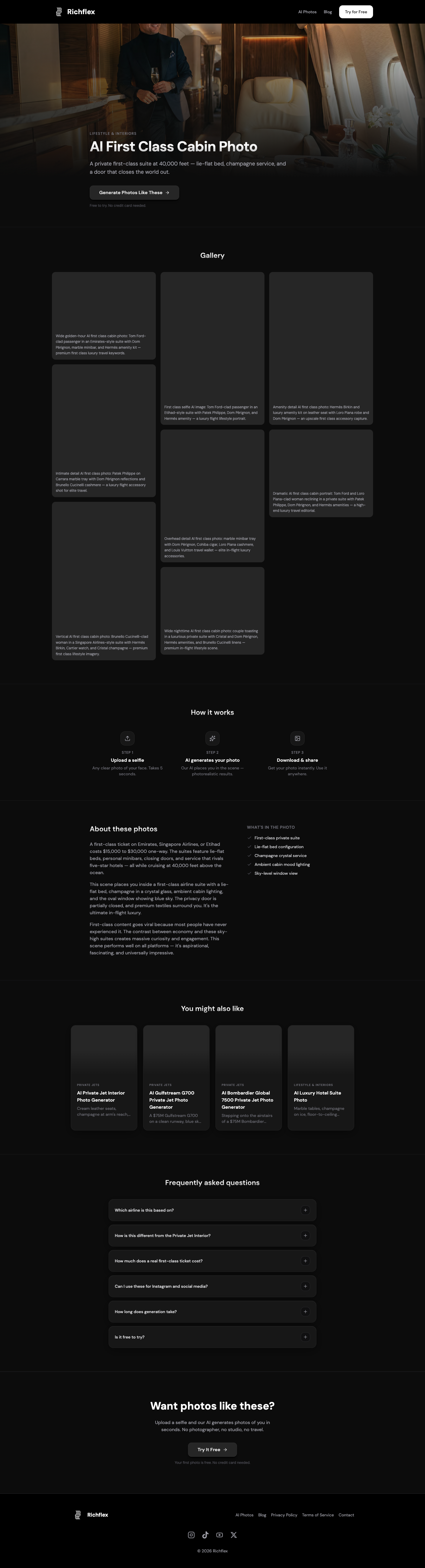 Richflex full landing page screenshot