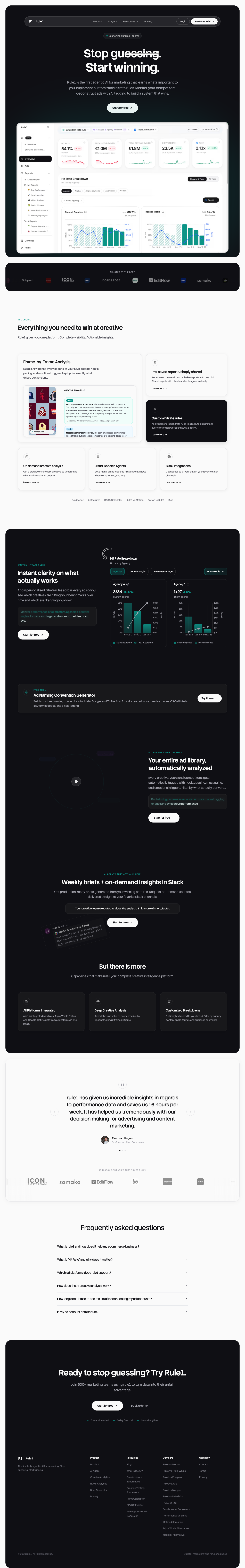 Rule1 full landing page screenshot