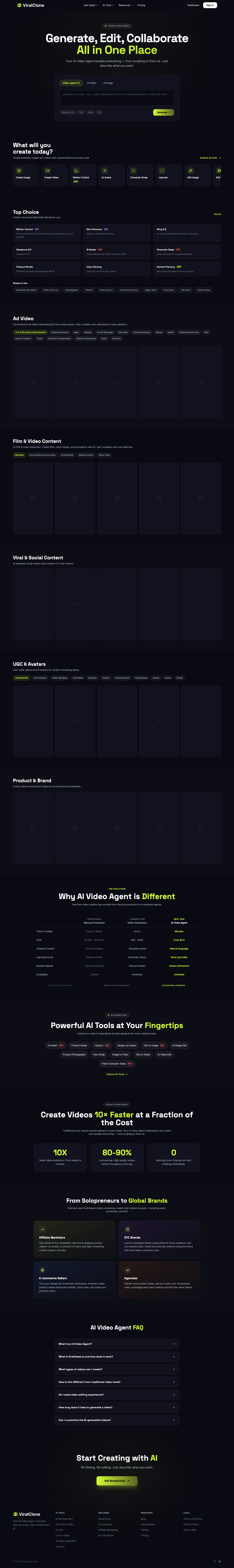 viralclone.click full landing page screenshot