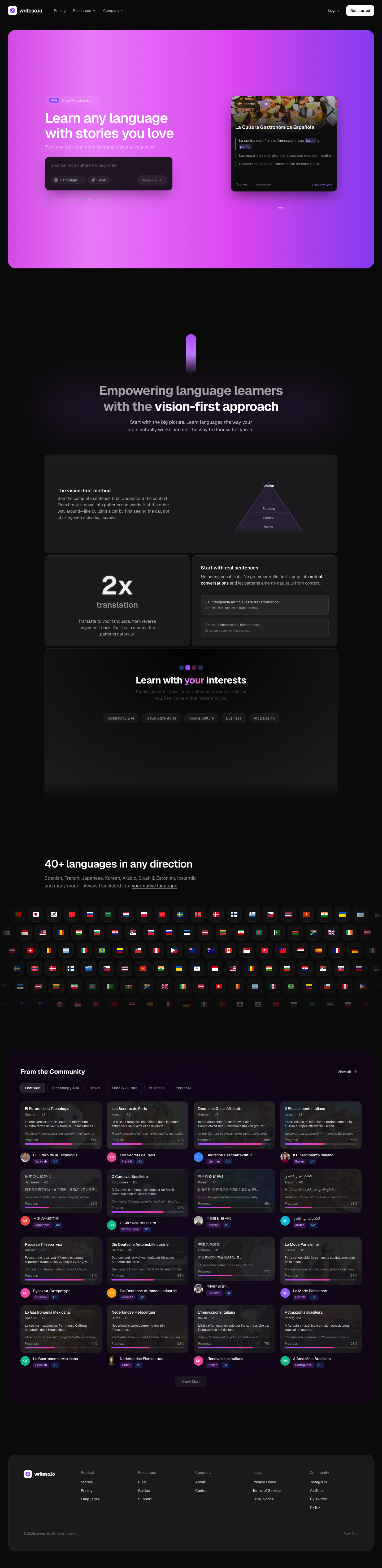 writeso.io full landing page screenshot