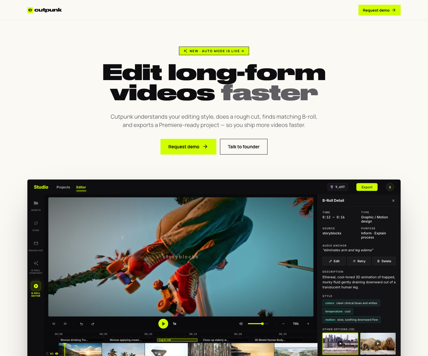 AdPunk.AI landing page screenshot