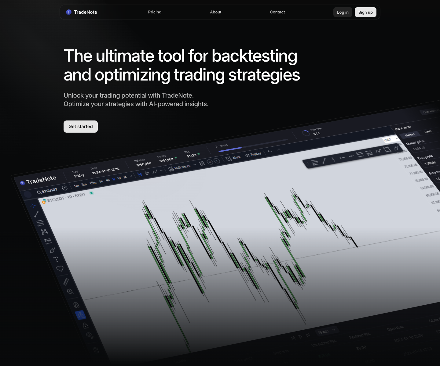AI Labs landing page screenshot