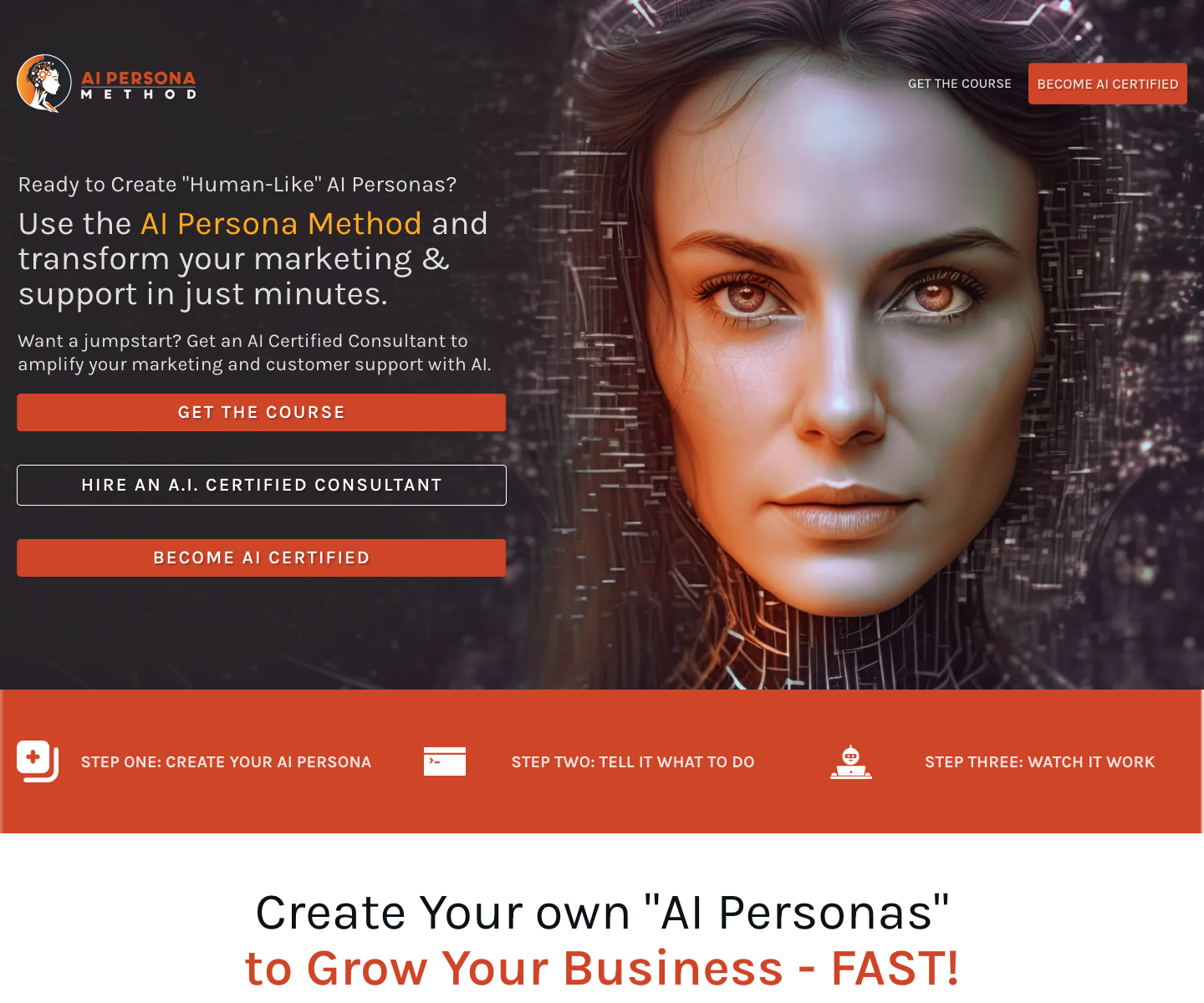 AI MONEY GROUP landing page screenshot