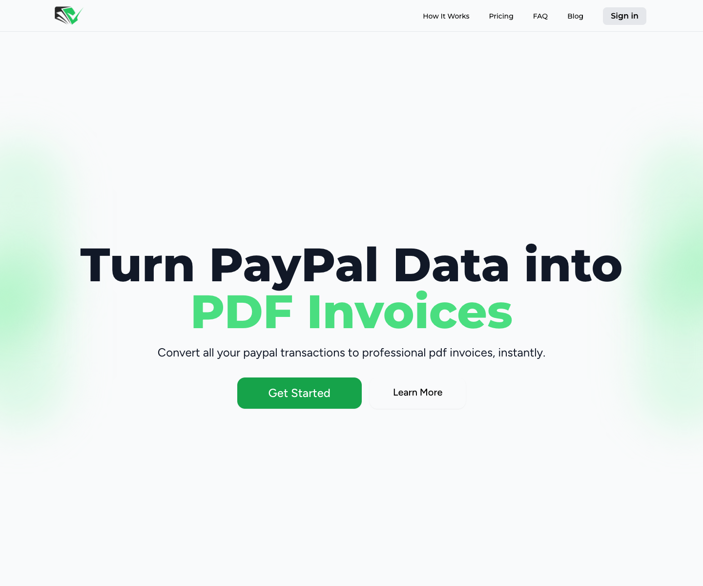 BillBatch landing page screenshot