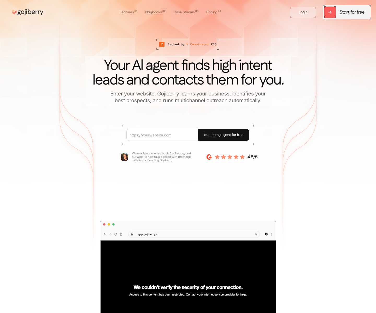 Cash Cow INC landing page screenshot