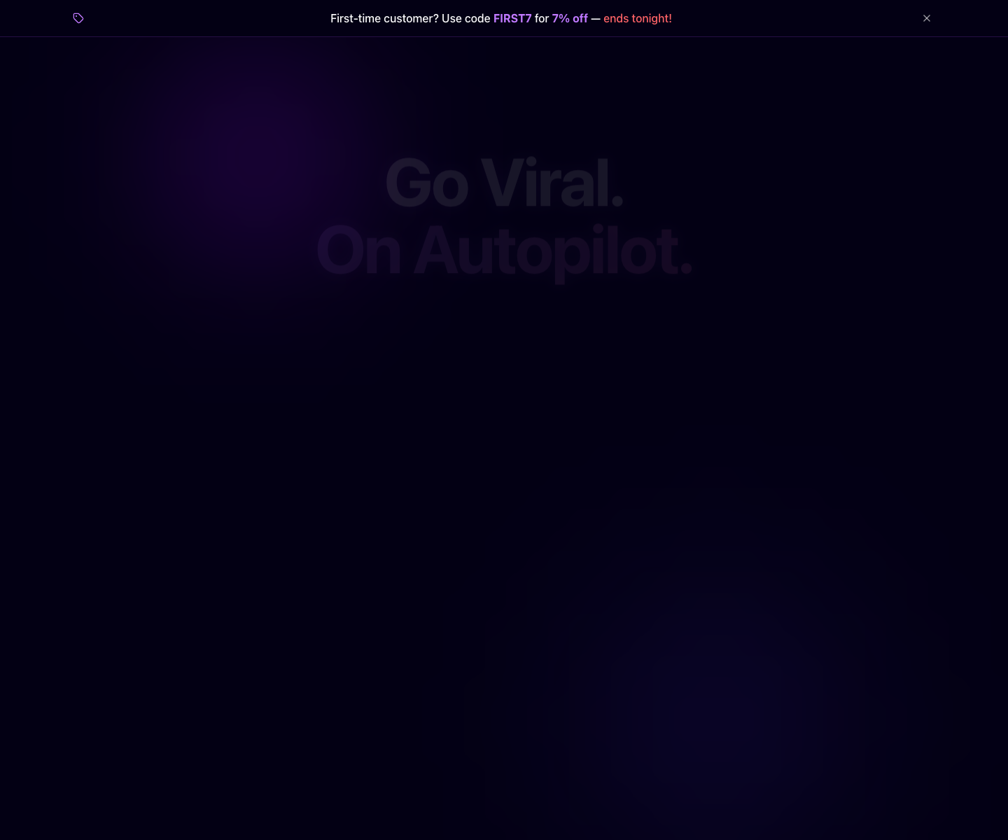 ClipVault landing page screenshot