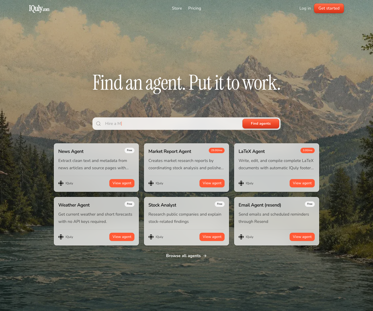 IQuly landing page screenshot