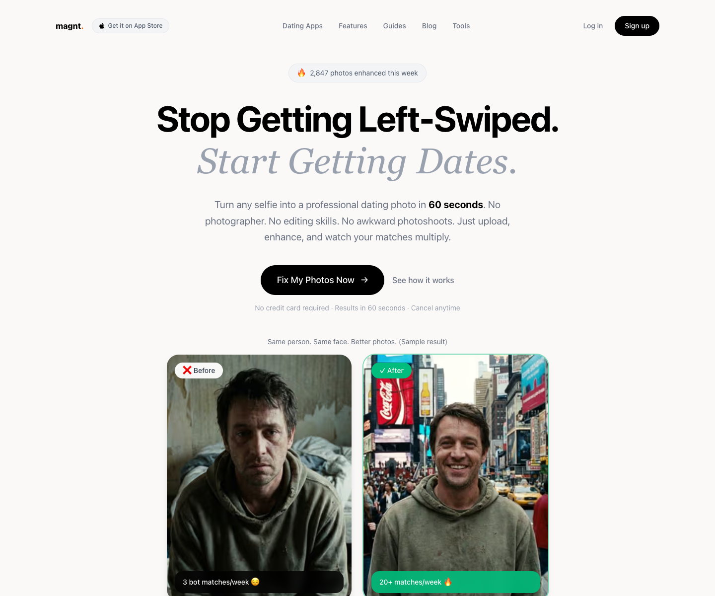 Magnt landing page screenshot