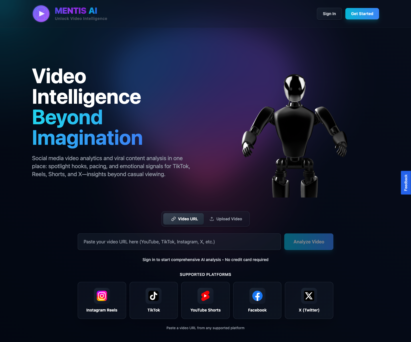 Mentis Tech, LLC landing page screenshot