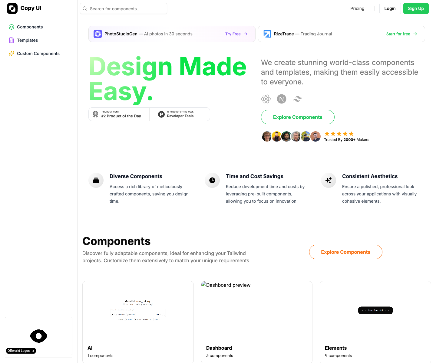 Meseeks, LLC landing page screenshot