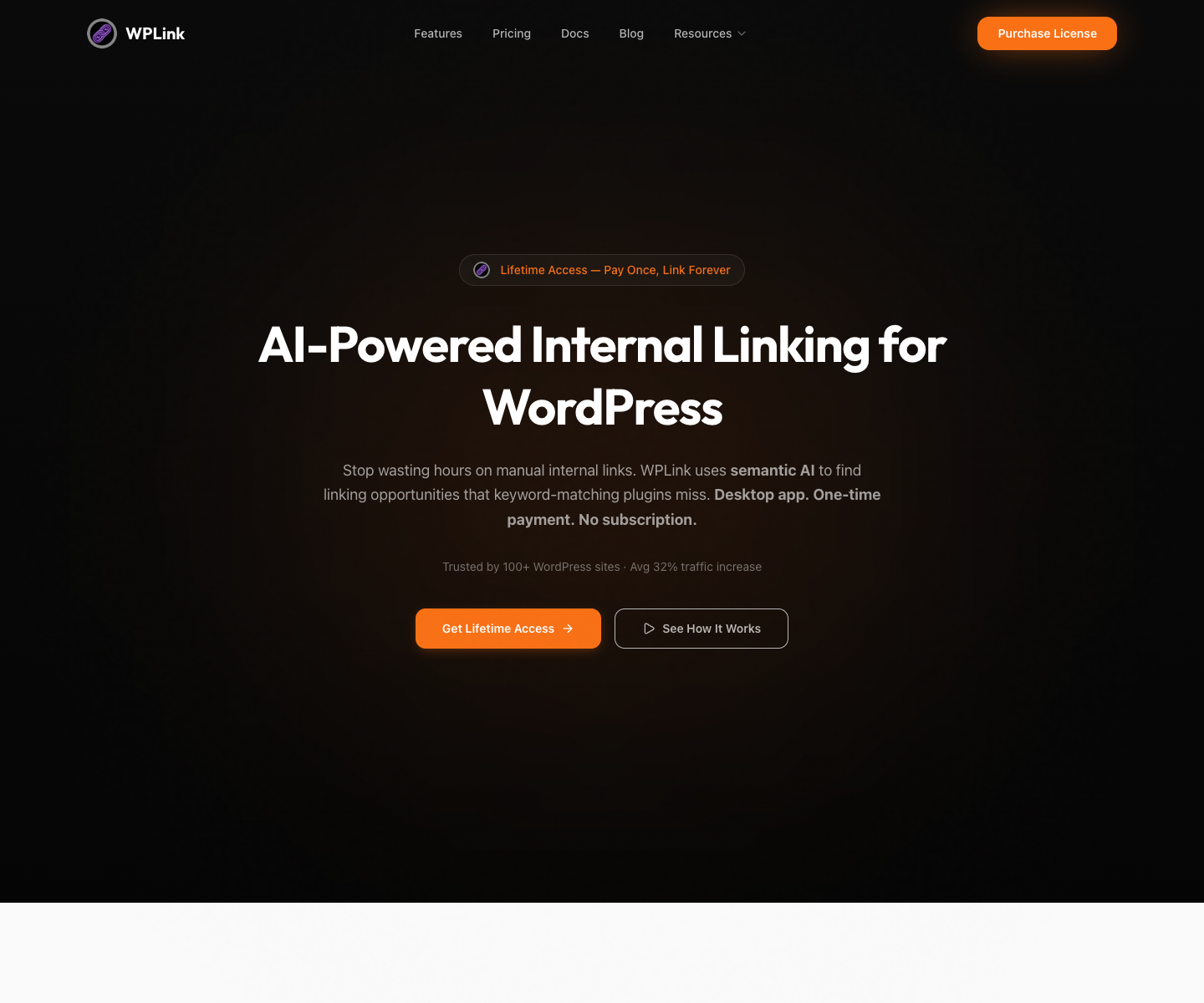 Meshr landing page screenshot