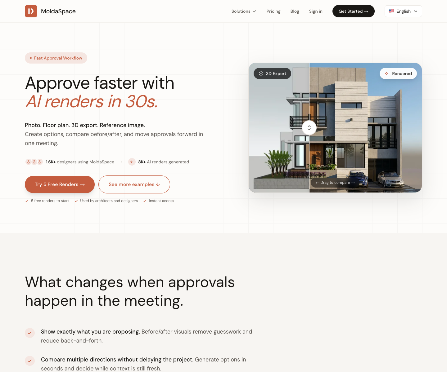 Moldaspace landing page screenshot