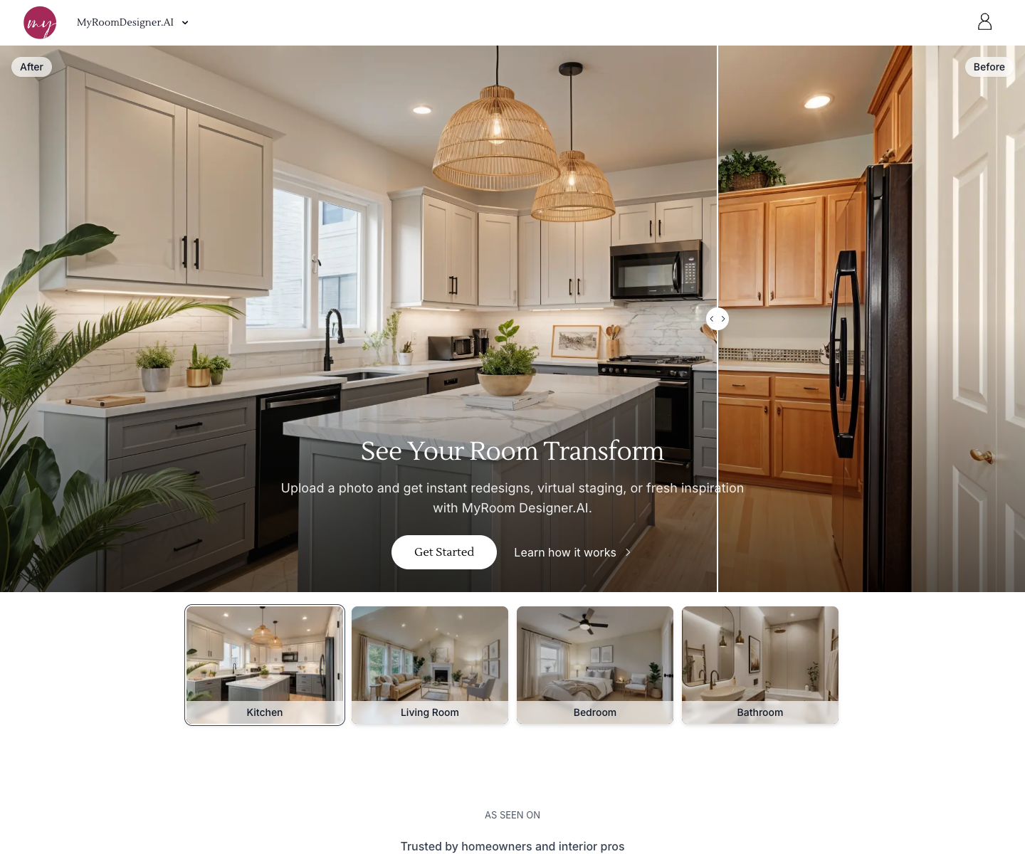 MoodBoardly landing page screenshot