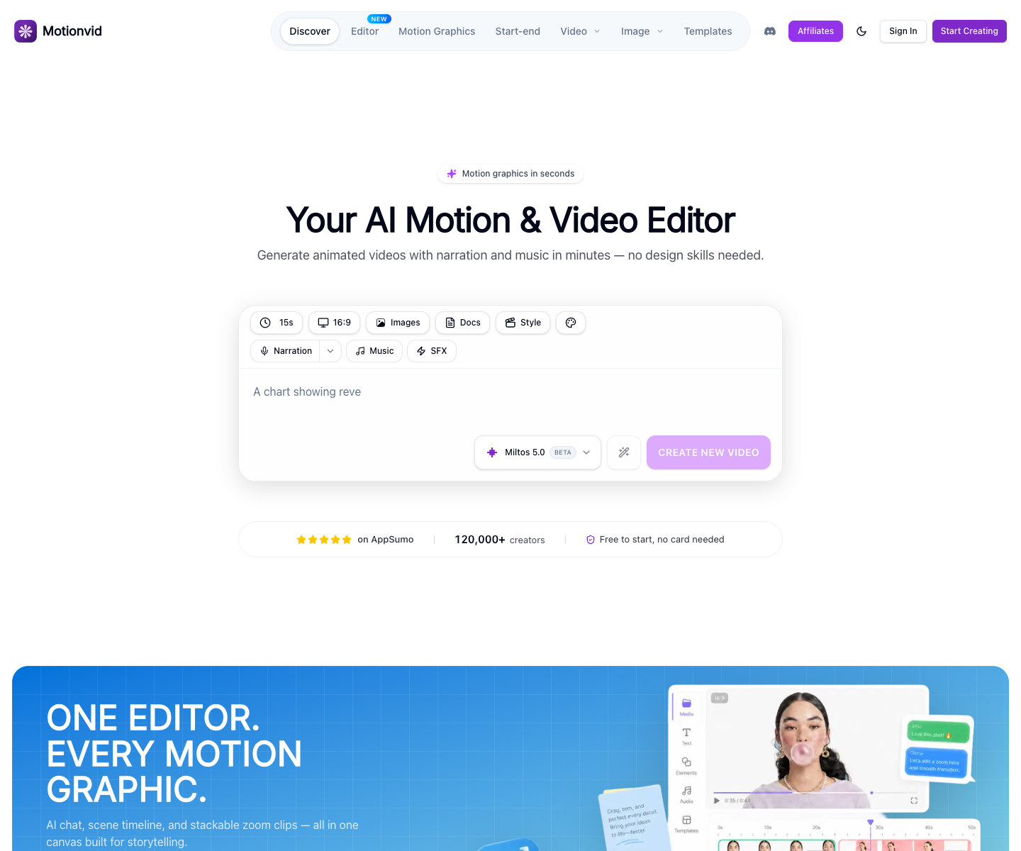 Motionvid.ai landing page screenshot