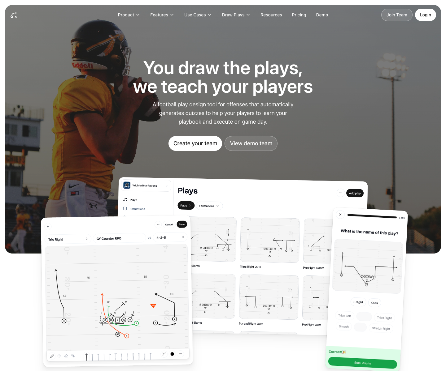 Play Designer Pro landing page screenshot