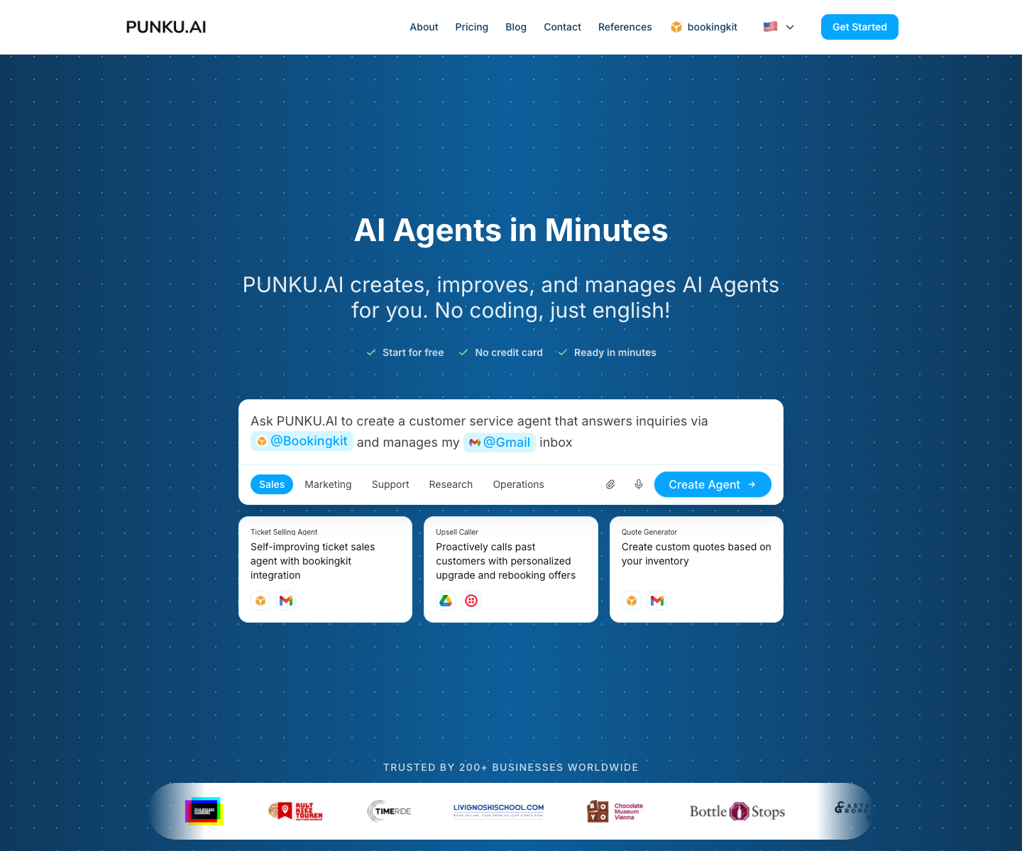 PUNKU GmbH landing page screenshot