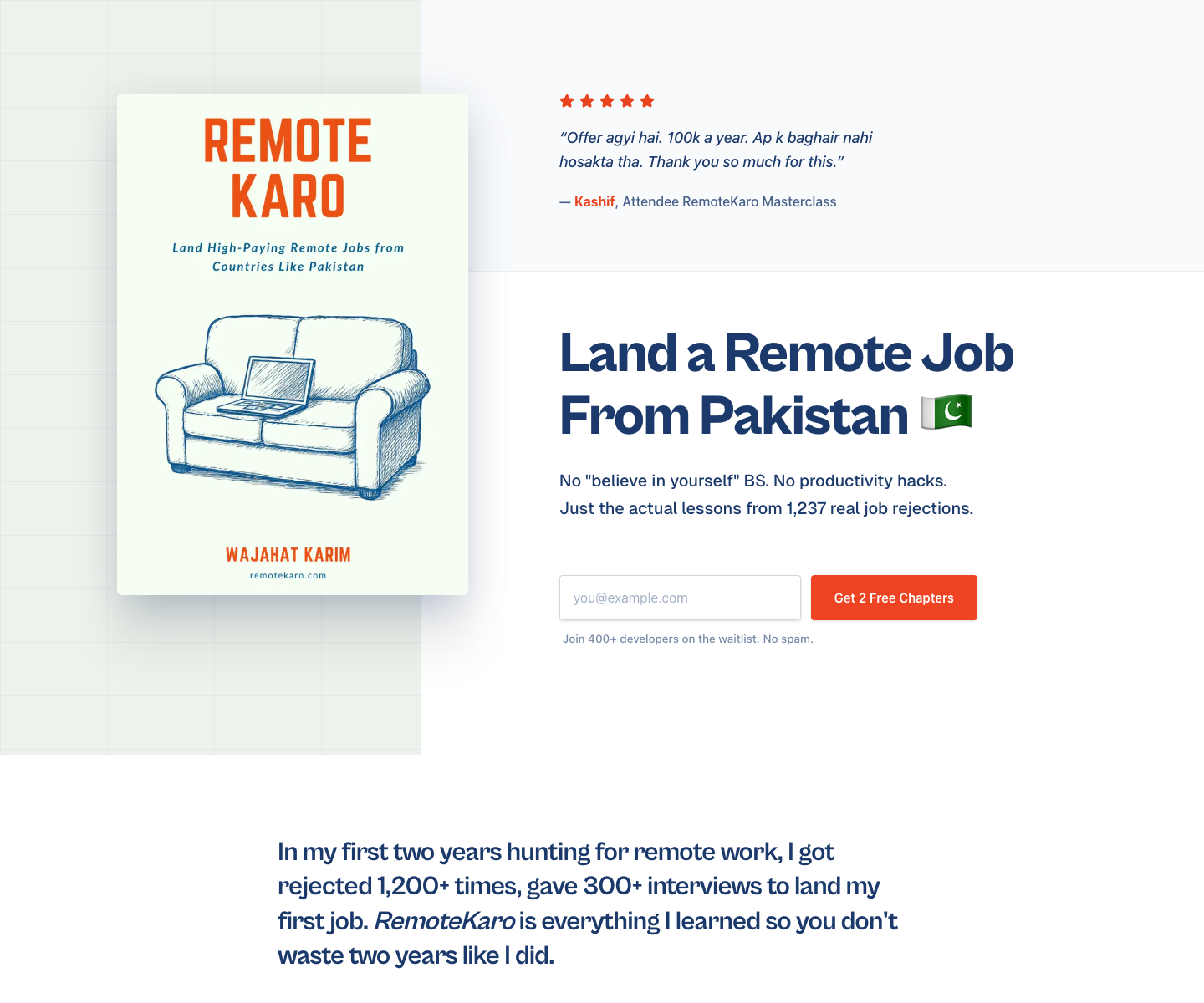 RemoteKaro LLC landing page screenshot