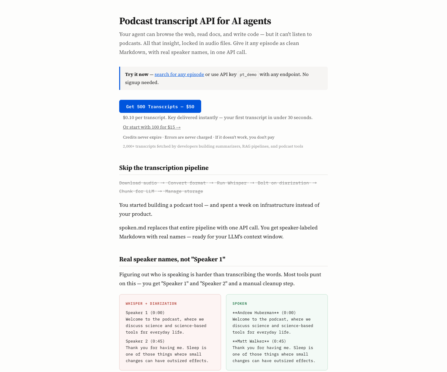 spoken.md landing page screenshot