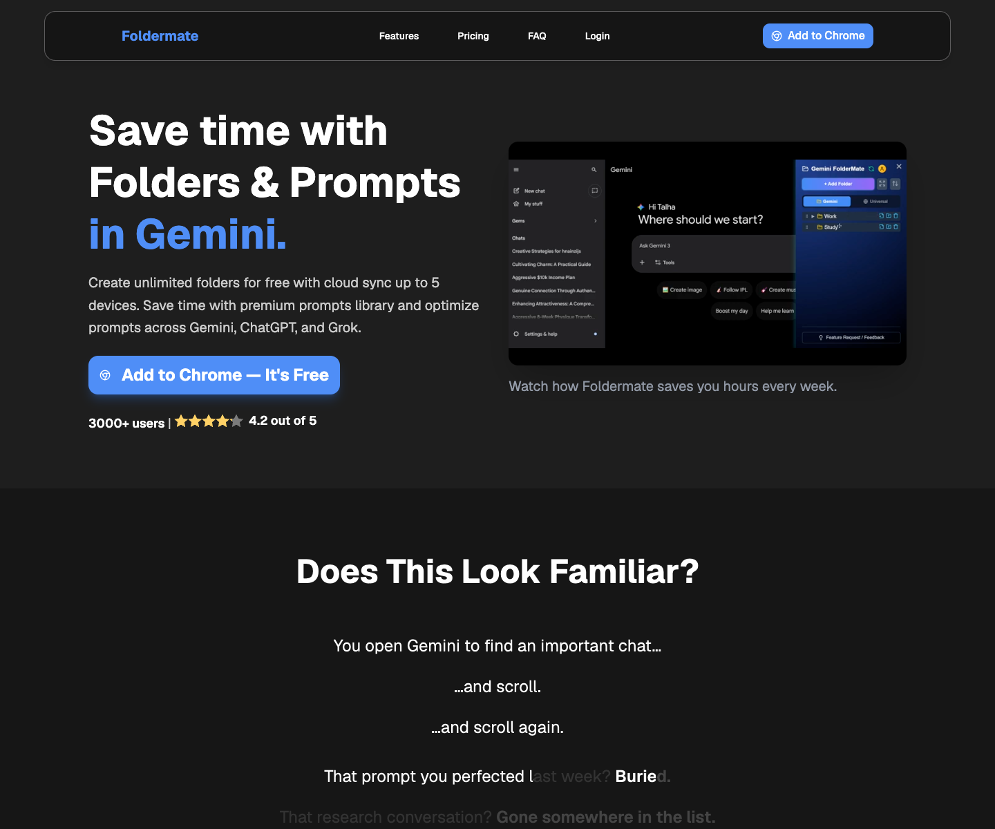 Supercharge All AI x Foldermate landing page screenshot