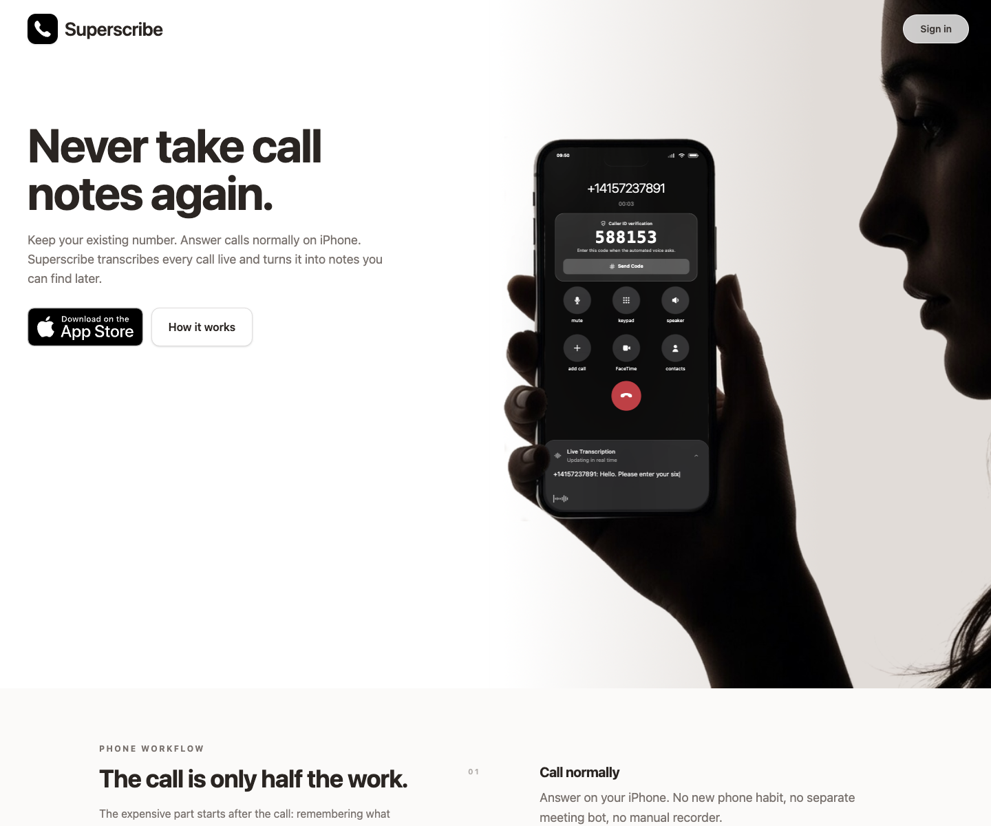 superscribe.io landing page screenshot